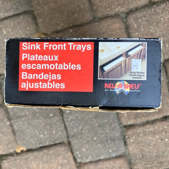 NEW NEVER USED Tip-Out Plastic Sink Trays for Base Cabinet, White, 6572-14-11-52 - Picture 6 of 8